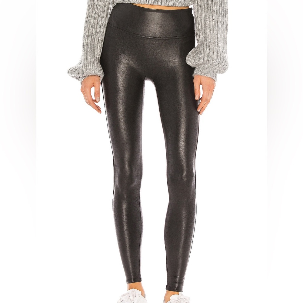 Spanx Petite size small faux leather  leggings